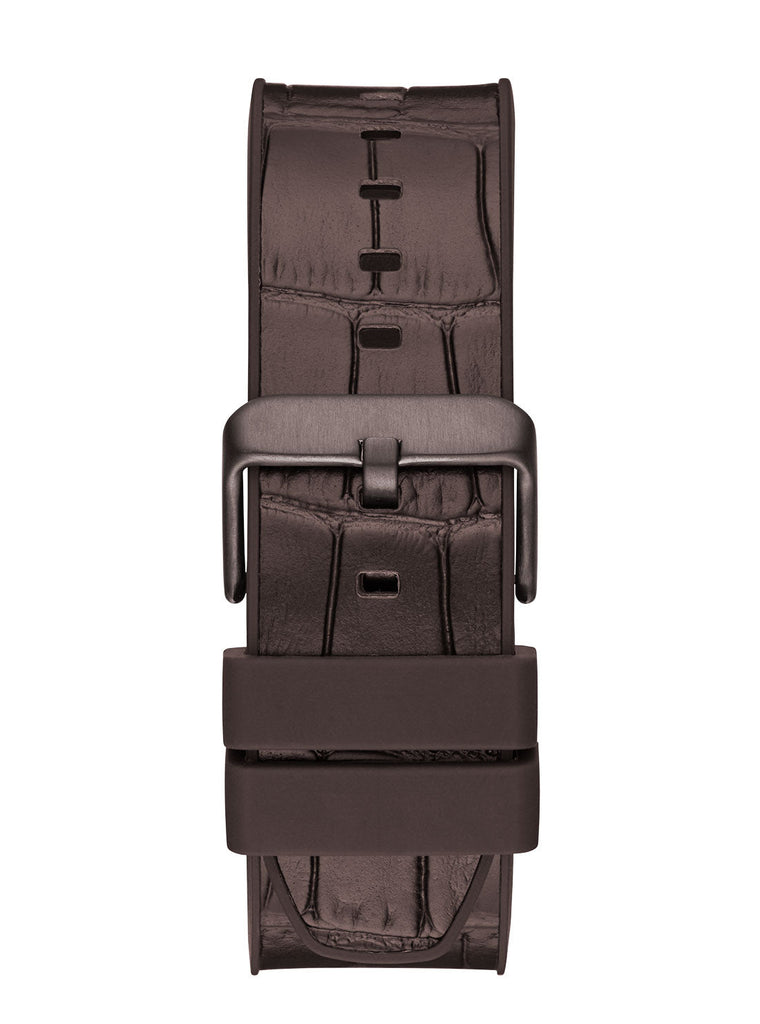 Guess Edge Chronograph Brown Dial Brown Leather Strap Watch For Men - GW0492G2 Buy Now By Guess