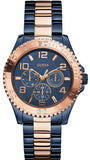 Guess BFF Multifunction Blue Dial Two Tone Steel Strap Watch for Women - W0231L6 Buy Now By Guess