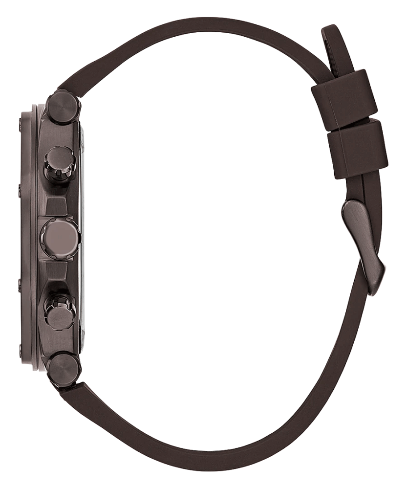 Guess Edge Chronograph Brown Dial Brown Leather Strap Watch For Men - GW0492G2 Buy Now By Guess