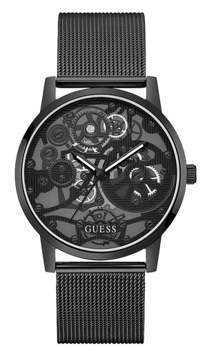 Guess Gadget Black Dial Black Mesh Bracelet Watch for Men - GW0538G3 Buy Now By Guess