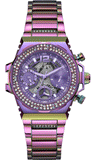 Guess Fusion Chronograph Purple Dial Purple Steel Strap Watch for Women - GW0552L4 Buy Now By Guess