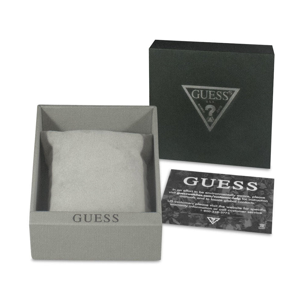 Guess Circuit Chronograph Black Dial Silver Steel Strap Watch For Men - W0968G1 Buy Now By Guess