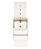 Guess Athena White Dial White Rubber Strap Watch For Women - GW0030L3 Buy Now By Guess