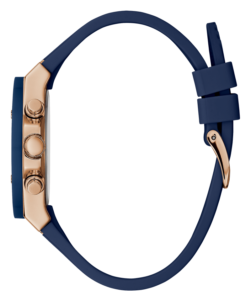 Guess Athena White Dial White Dial Blue Rubber Strap Watch For Women - GW0030L5 Buy Now By Guess