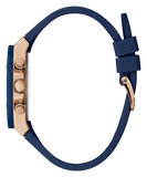 Guess Athena White Dial White Dial Blue Rubber Strap Watch For Women - GW0030L5 Buy Now By Guess