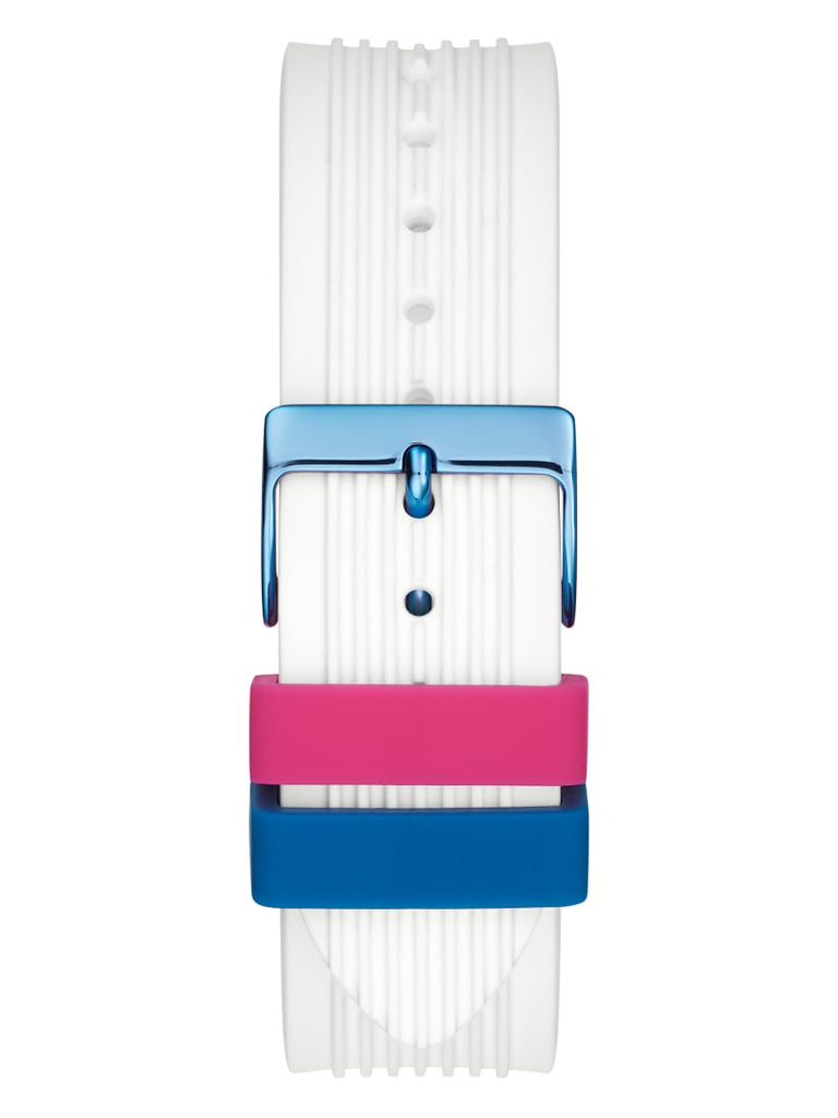 Guess Athena White Dial White Rubber Strap Watch for Women - GW0030L6 Buy Now By Guess