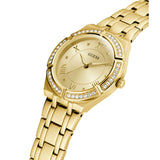 Guess Cosmo Diamonds Gold Dial Gold Steel Strap Watch For Women - GW0033L2 Buy Now By Guess
