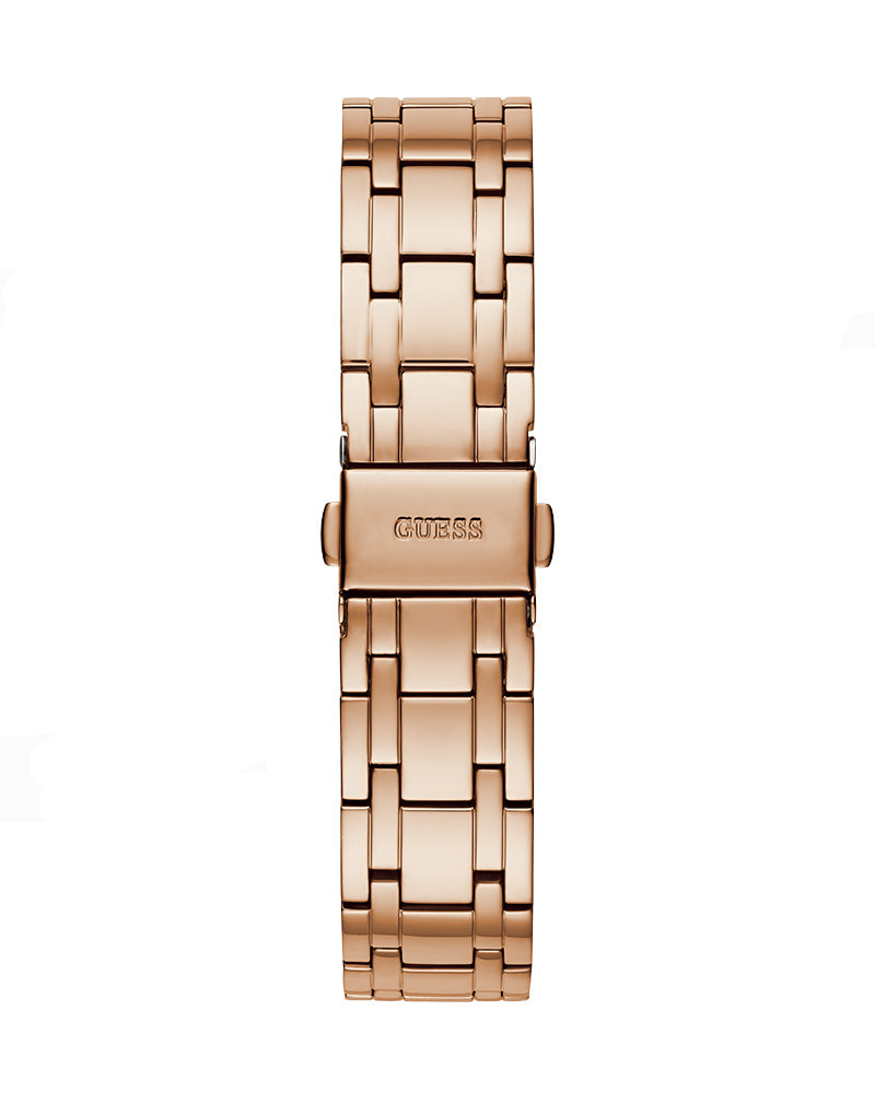 Guess Cosmo Diamonds Silver Dial Rose Gold Steel Strap Watch For Women - GW0033L3 Buy Now By Guess