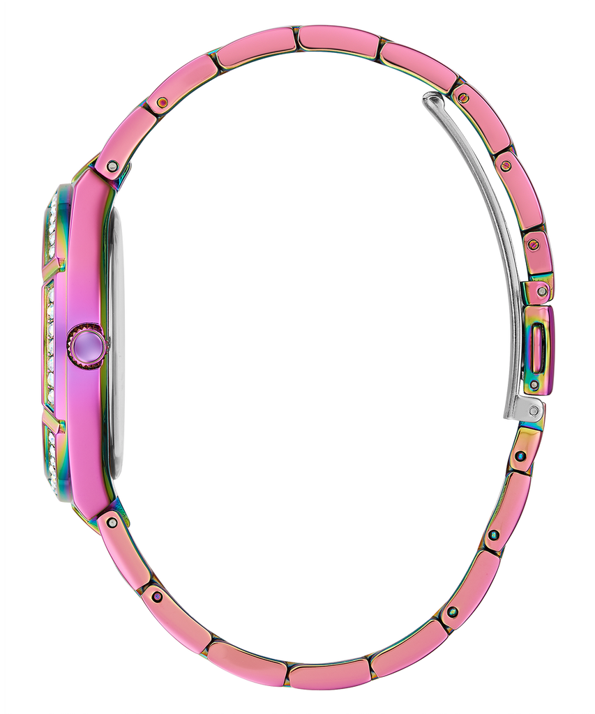 Guess Cosmo Diamonds Silver Dial Multicolor Steel Strap Watch for Women - GW0033L6 Buy Now By Guess