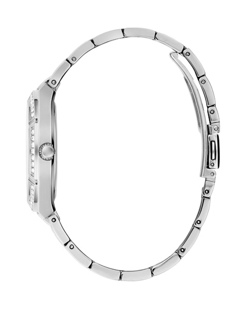 Guess Cosmo Diamonds Turquoise Dial Silver Steel Strap Watch for Women - GW0033L7 Buy Now By Guess