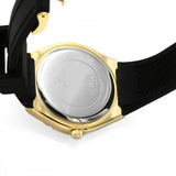 Guess Cosmo Diamonds Gold Dial Black Rubber Strap Watch for Women - GW0034L1 Buy Now By Guess