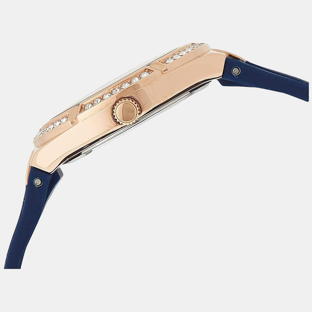 Guess Cosmo Diamonds Blue Blue Dial Blue Silicone Strap Watch for Women - GW0034L4 Buy Now By Guess