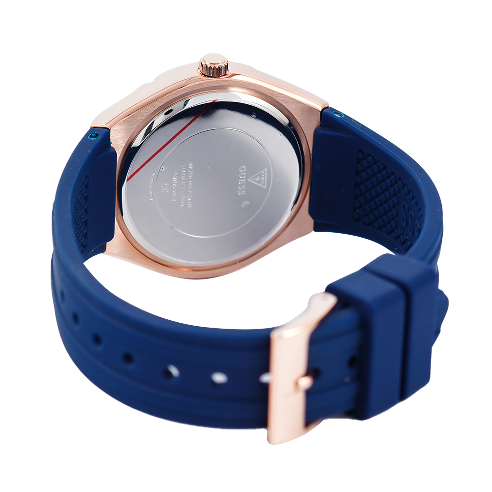 Guess Cosmo Diamonds Blue Blue Dial Blue Silicone Strap Watch for Women - GW0034L4 Buy Now By Guess
