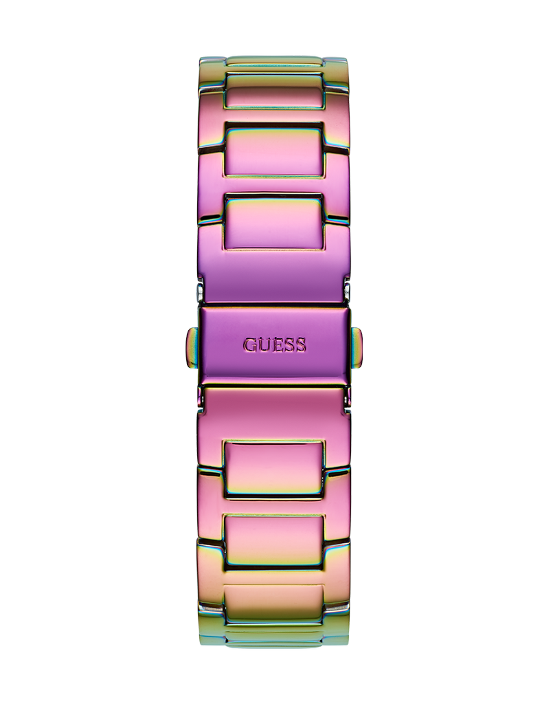 Guess Lady Frontier Diamonds Silver Dial Multicolor Steel Strap Watch for Women - GW0044L1 Buy Now By Guess