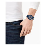 Guess Delta Blue Dial Blue Silicone Strap Watch for Men - GW0051G3 Buy Now By Guess