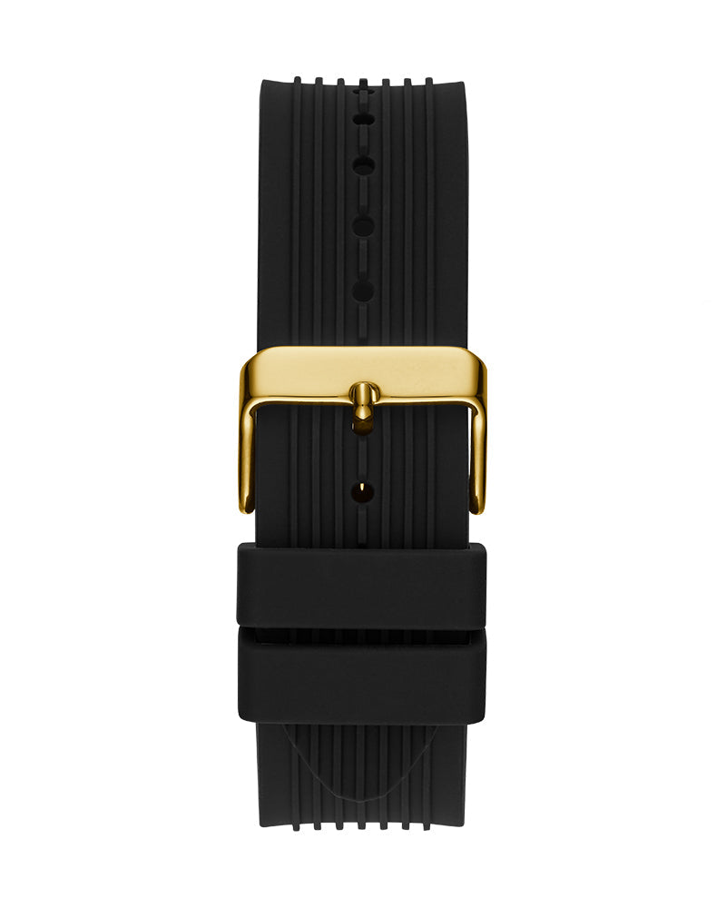 Guess Poseidon Chronograph Black Dial Black Rubber Strap Watch for Men - GW0057G1 Buy Now By Guess