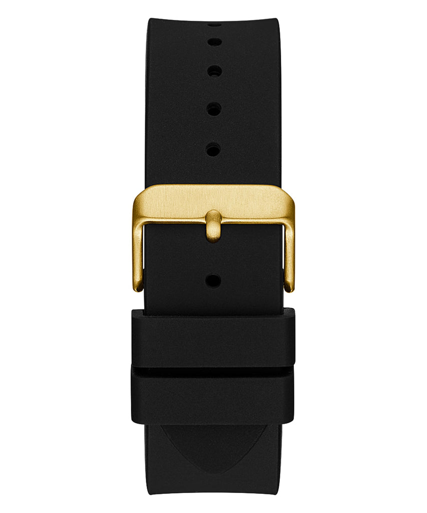 Guess Genesis Chronograph Black Dial Black Silicone Strap Watch For Men - GW0100G1 Buy Now By Guess