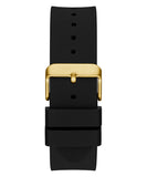 Guess Genesis Chronograph Black Dial Black Silicone Strap Watch For Men - GW0100G1 Buy Now By Guess