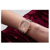 Guess Raven Diamonds Rose Gold Dial Rose Gold Steel Strap Watch for Women - GW0104L3 Buy Now By Guess