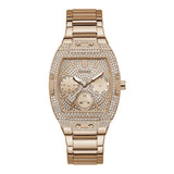 Guess Raven Diamonds Rose Gold Dial Rose Gold Steel Strap Watch for Women - GW0104L3 Buy Now By Guess
