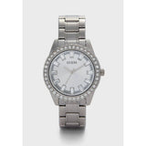 Guess Sparkler Diamonds Silver Dial Silver Steel Strap Watch for Women - GW0111L1 Buy Now By Guess