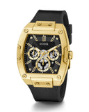 Guess Phoenix Multifunction Black Dial Black Leather Strap Watch for Men - GW0202G1 Buy Now By Guess