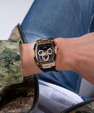 Guess Phoenix Multifunction Black Dial Black Leather Strap Watch for Men - GW0202G1 Buy Now By Guess