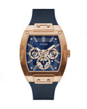 Guess Phoenix Multifunction Blue Dial Blue Rubber Strap Watch for Men - GW0202G4 Buy Now By Guess