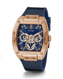 Guess Phoenix Multifunction Blue Dial Blue Rubber Strap Watch for Men - GW0202G4 Buy Now By Guess