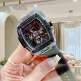 Guess Phoenix Multifunction Black Dial Grey Silicone Strap Watch For Men - GW0203G9 Buy Now By Guess