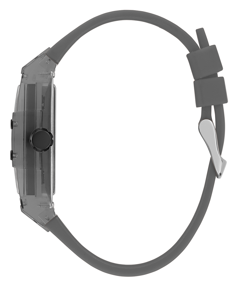 Guess Phoenix Multifunction Black Dial Grey Silicone Strap Watch For Men - GW0203G9 Buy Now By Guess