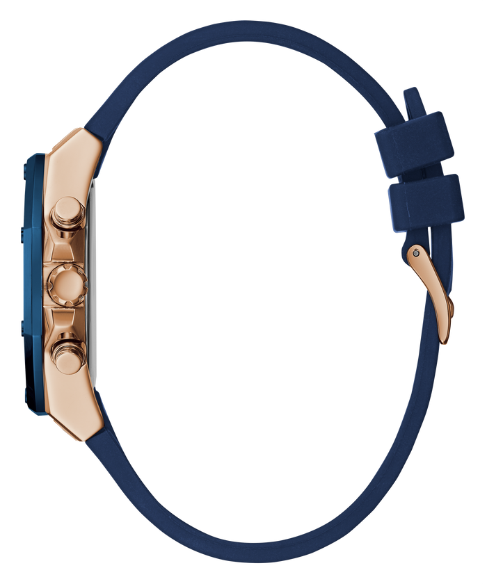 Guess Athena White Dial White Dial Blue Rubber Strap Watch For Women - GW0030L5 Buy Now By Guess