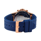 Guess Moonlight Diamonds White Dial Blue Rubber Strap Watch for Women - GW0257L3 Buy Now By Guess