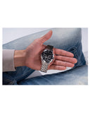 Guess Continental Black Dial Silver Steel Strap Watch for Men - GW0260G1 Buy Now By Guess