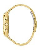 Guess Continental Black Dial Gold Steel Strap Watch for Men - GW0260G2 Buy Now By Guess