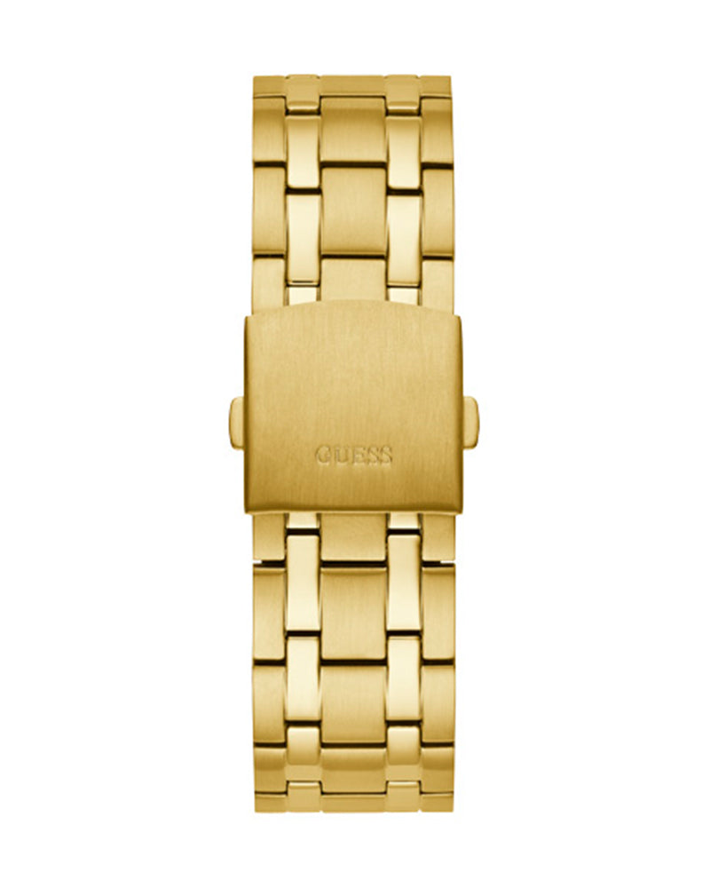 Guess Continental Gold Dial Gold Steel Strap Watch For Men - GW0260G4 Buy Now By Guess