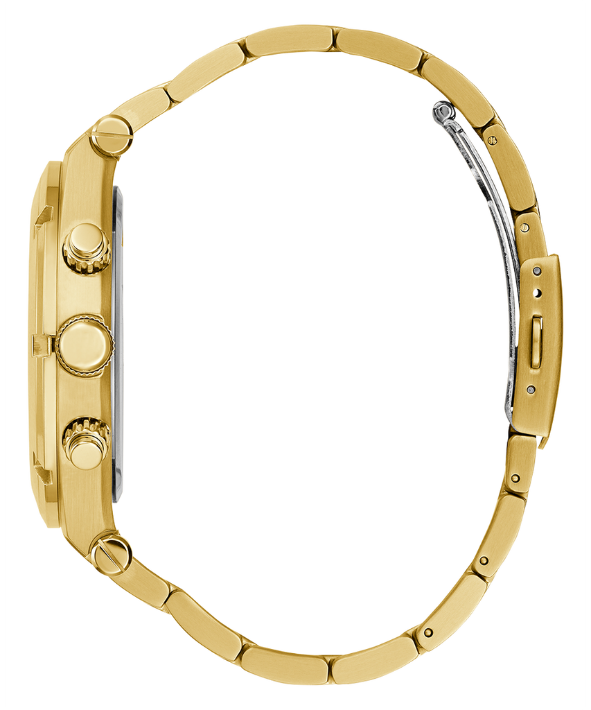 Guess Continental Gold Dial Gold Steel Strap Watch For Men - GW0260G4 Buy Now By Guess
