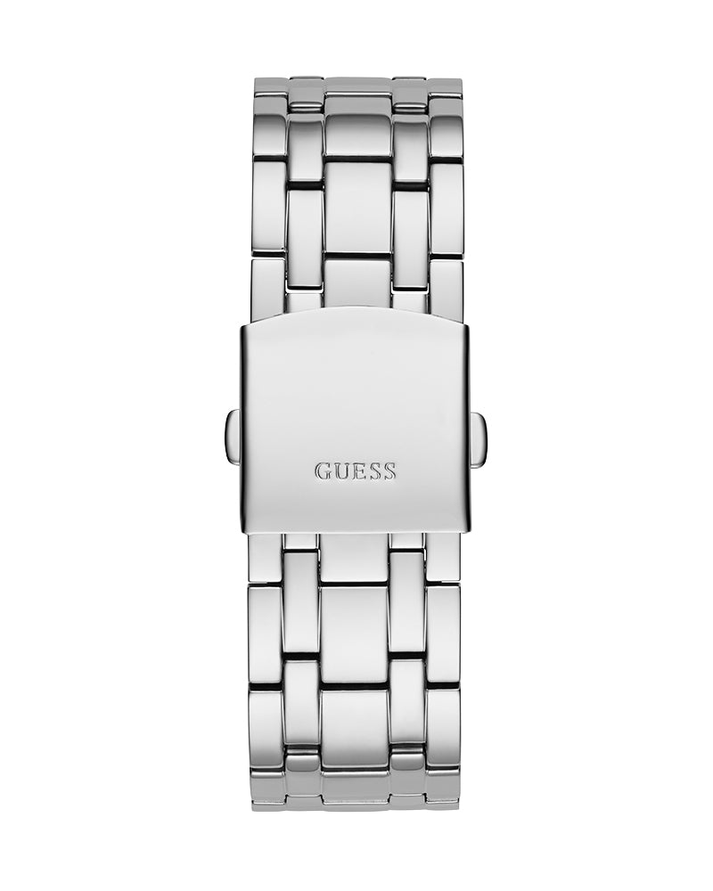 Guess Continental Silver Dial Silver Steel Strap Watch for Men - GW0261G1 Buy Now By Guess
