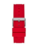 Guess Momentum Black Dial Red Rubber Strap Watch for Men - GW0263G3 Buy Now By Guess