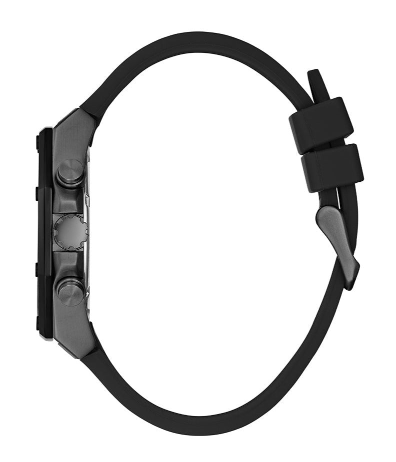 Guess Momentum Black Dial Black Rubber Strap Watch for Men - GW0263G4 Buy Now By Guess