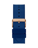 Guess Navigator Chronograph Blue Dial Blue Rubber Strap Watch for Men - GW0264G4 Buy Now By Guess