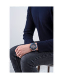 Guess Navigator Chronograph Blue Dial Blue Rubber Strap Watch for Men - GW0264G4 Buy Now By Guess