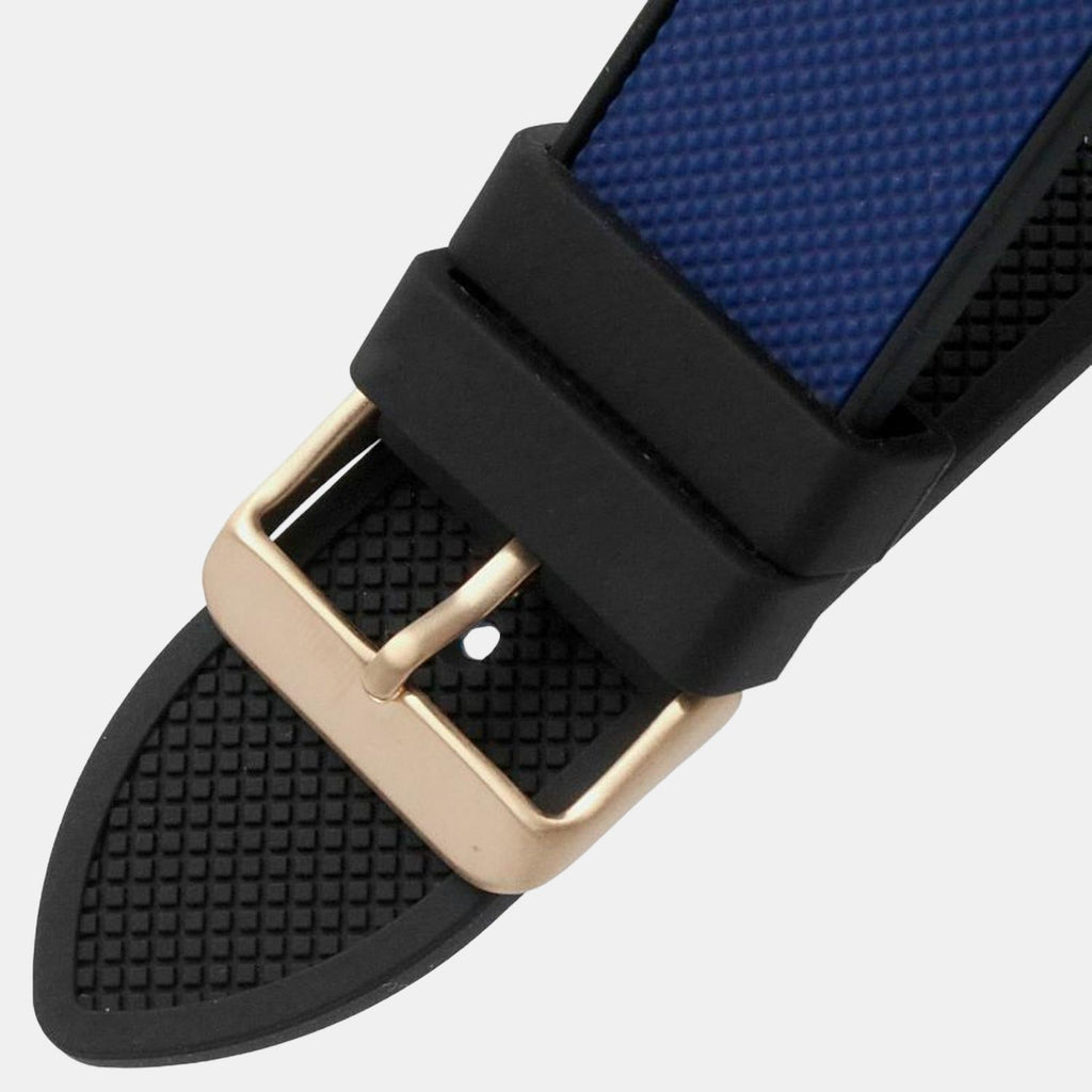 Guess Navigator Chronograph Blue Dial Blue Rubber Strap Watch for Men - GW0264G4 Buy Now By Guess