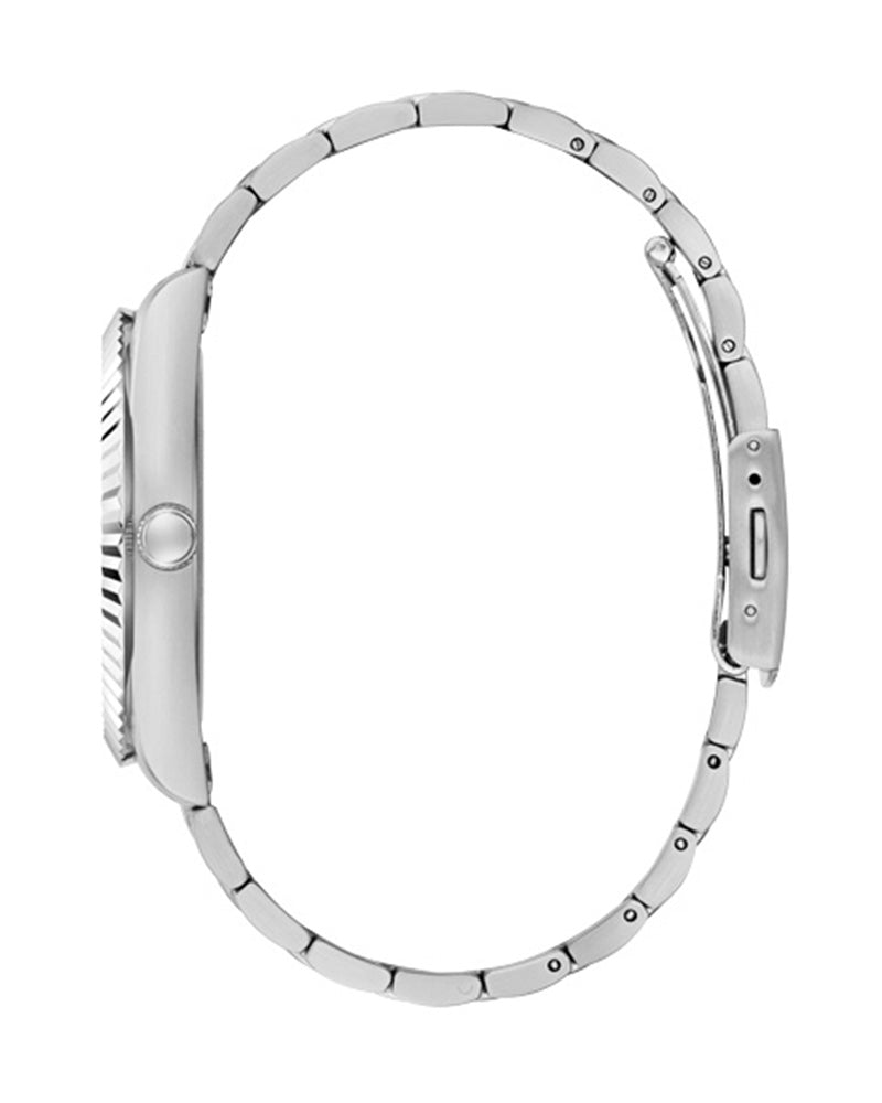 Guess Connoisseur Black Dial Silver Steel Strap Watch for Men - GW0265G1 Buy Now By Guess