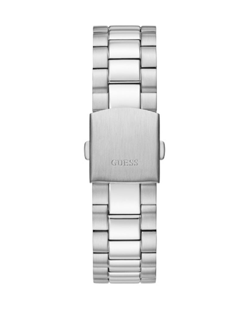 Guess Connoisseur Black Dial Silver Steel Strap Watch for Men - GW0265G1 Buy Now By Guess