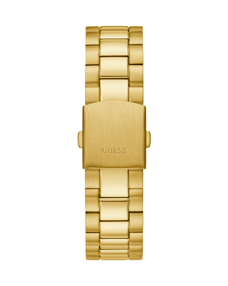 Guess Connoisseur Black Dial Gold Steel Strap Watch for Men - GW0265G3 Buy Now By Guess
