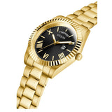 Guess Connoisseur Black Dial Gold Steel Strap Watch for Men - GW0265G3 Buy Now By Guess