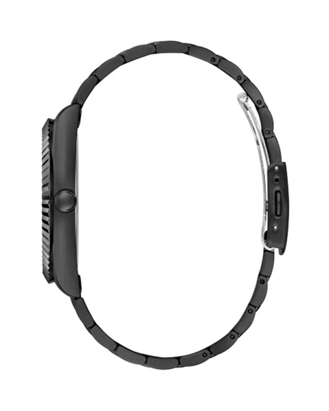 Guess Connoisseur Black Dial Black Steel Strap Watch for Men - GW0265G4 Buy Now By Guess