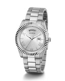 Guess Connoisseur Silver Dial Silver Steel Strap Watch for Men - GW0265G6 Buy Now By Guess