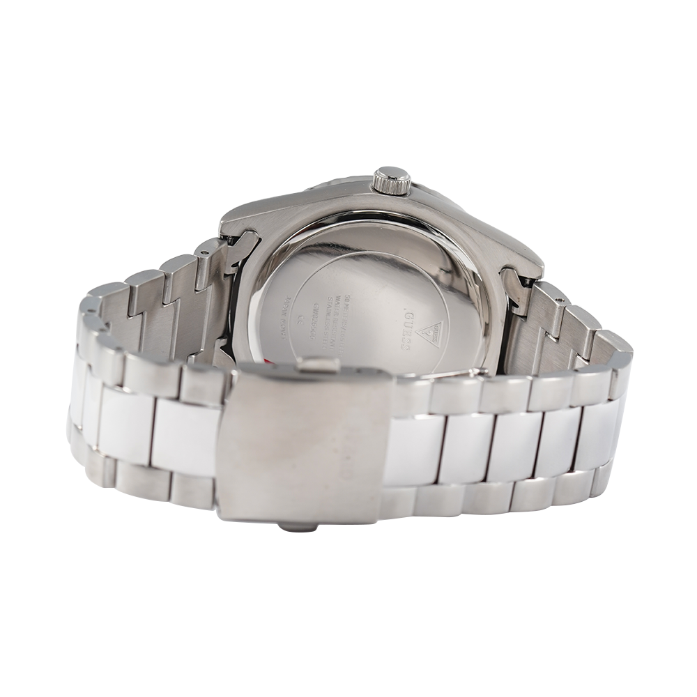 Guess Connoisseur Silver Dial Silver Steel Strap Watch for Men - GW0265G6 Buy Now By Guess